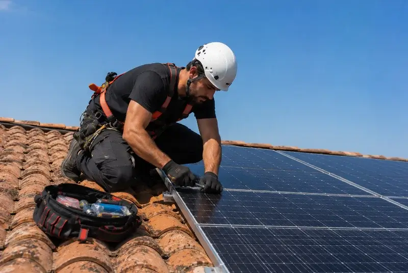 Maintenance et monitoring de panneaux solaires à Saint-Salvy-de-la-Balme